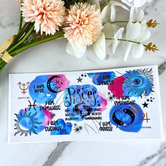 Pisces | Zodiac 16 oz UV DTF Wrap