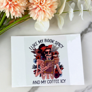 I Like My Books Spicy And My Coffee Icy Decal