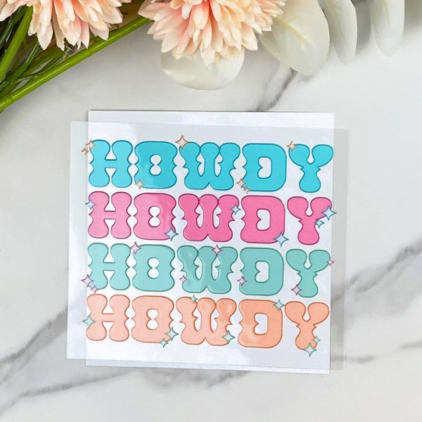 Howdy decal
