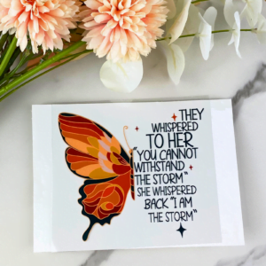 i am the storm (butterfly) decal
