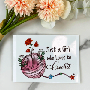 crochet decal