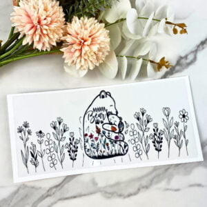 Floral Mama Bear | 16 oz UV DTF Wrap