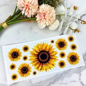 Sunflower | 16 oz UV DTF Wrap