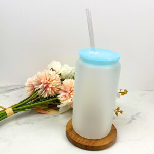 16oz Blue Frosted Cup