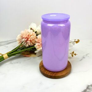 16 oz Purple Shimmer Glass