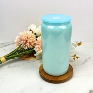 16 oz Blue Shimmer Glass