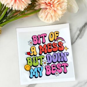 Bit of a Mess | 4" UV DTF Decal