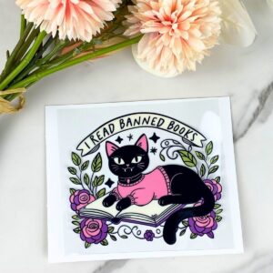 I Read Banned Books | 4" UV DTF Decal