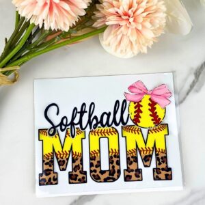 Softball Mom | 4" UV DTF Decal