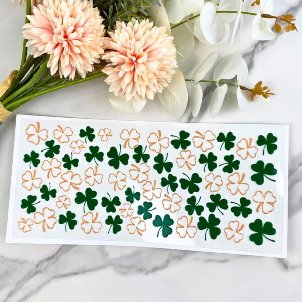 Gold and Green Clovers Wrap