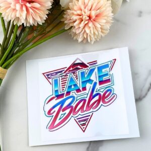 Lake Babe | 4″ UV DTF Decal