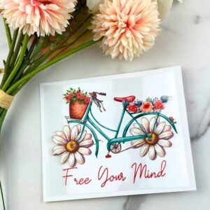Free your mind (bike) | 4″ UV DTF Decal