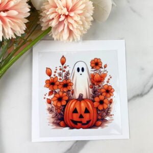 Fall Pumpkin Ghost