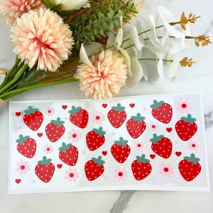 Strawberries1 | 16 oz UV DTF Wrap