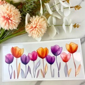 Tulips2 | 16 oz UV DTF Wrap