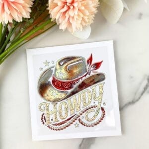 Howdy2 | 4" UV DTF Decal