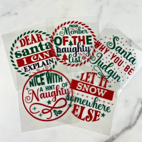 Sarcastic Christmas Sayings Ornament Bundle