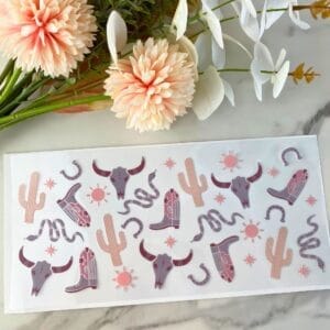 Western | 16 oz UV DTF Wrap