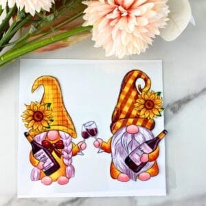 Wine Gnomes | 4" UV DTF Decal