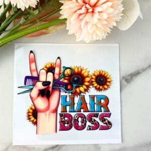 Hair Boss | 4" UV DTF Decal