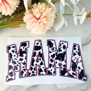 Mama Cow Print | 4" UV DTF Decal