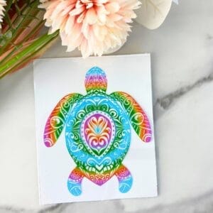 Turtle2 | 4" UV DTF Decal