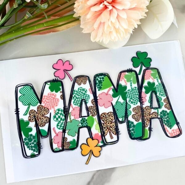 Shamrock Mama | 4" UV DTF Decal