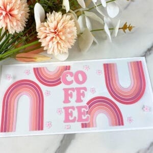 Coffee Rainbows | 16 oz UV DTF Wrap