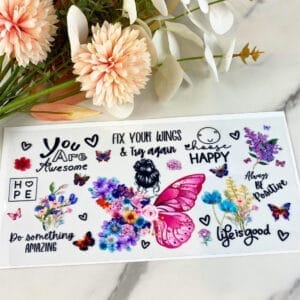 Fix Your Wings and Try Again | 16 oz UV DTF Wrap
