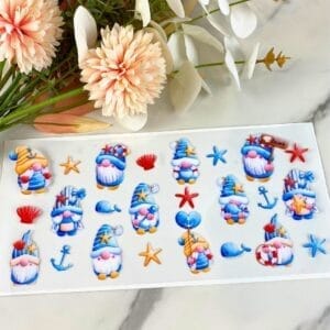 Nautical Gnomes2 | 16 oz UV DTF Wrap