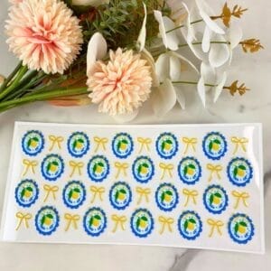 Lemons and Yellow Bow | 16 oz UV DTF Wrap