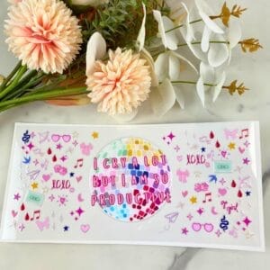 I Cry A Lot | 16 oz UV DTF Wrap