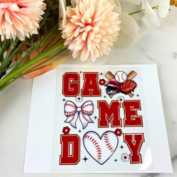Game Day (baseball)2 | 4″ UV DTF Decal