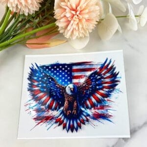 USA Eagle | 4" UV DTF Decal