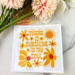 Sunshine in my Soul | 4" UV DTF Decal