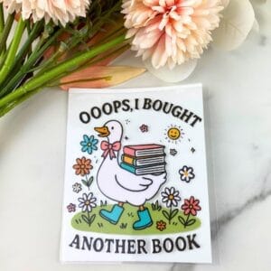 Oops I bought another book | 4" UV DTF Decal
