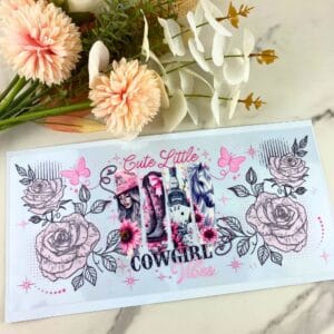 Cute Cowgirl | 40 oz UV DTF Wrap