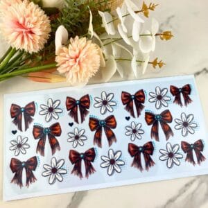 Western Bows | 40 oz UV DTF Wrap