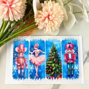 Christmas Brushstrokes | 4" UV DTF Decal