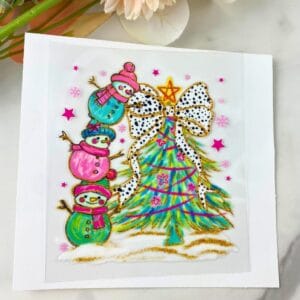 Three Snowmen | 4" UV DTF Decal