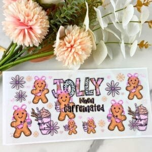 Jolly When Caffeinated | 16 oz UV DTF Wrap