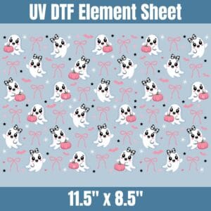 Ghost and Pink Bows | Element Sheet