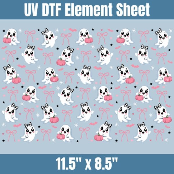 Ghost and Pink Bows | Element Sheet