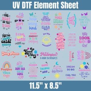 Positivity Hotel Keychains | Element Sheet