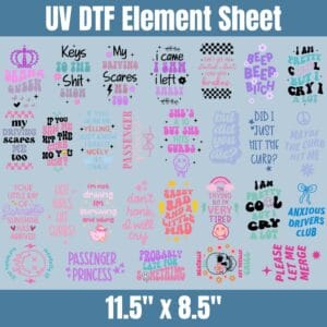 Sarcastic Hotel Keychains | Element Sheet