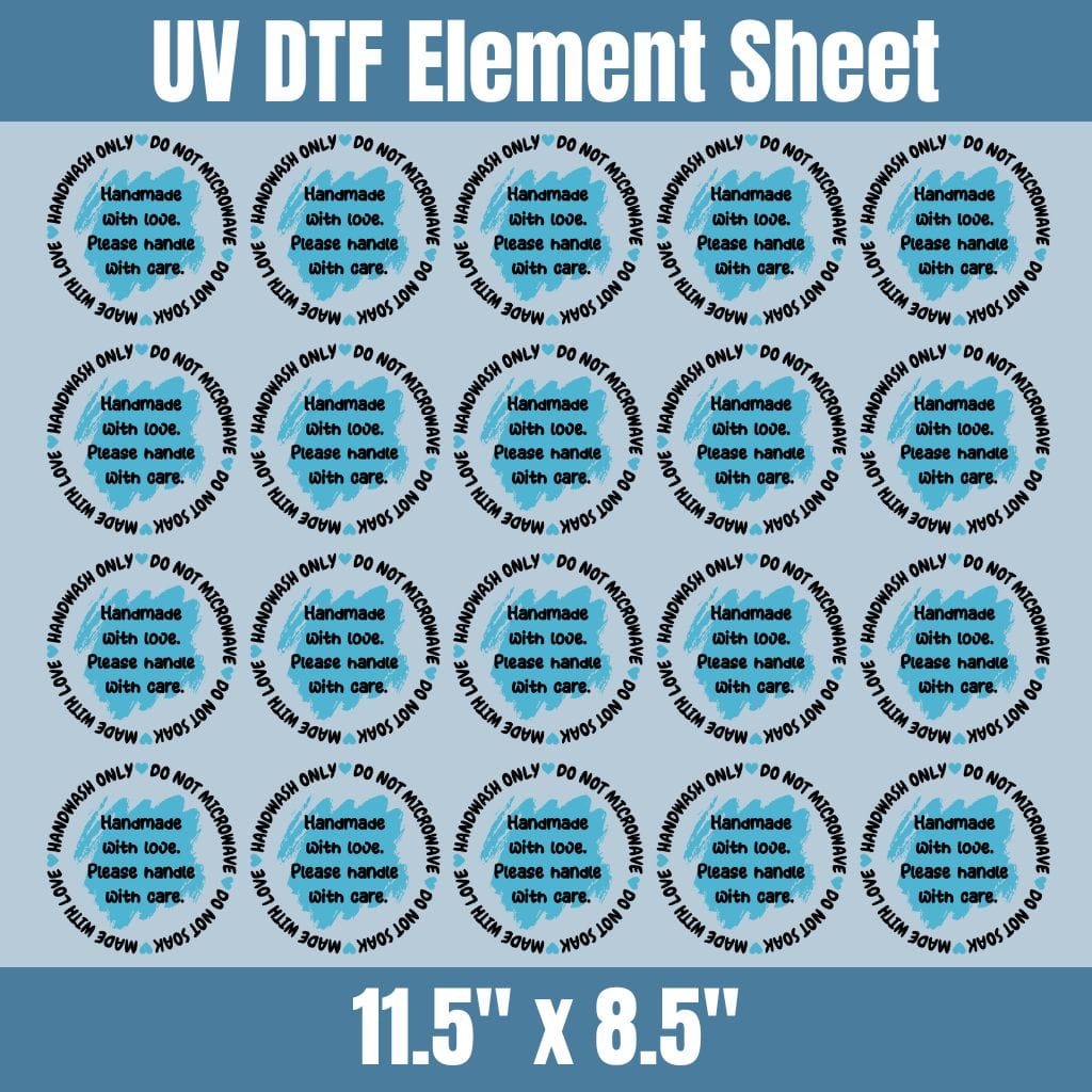 Blue 2" Cup Care Instructions