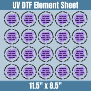 Purple 2" Cup Care Instructions