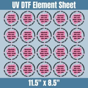 Pink 2" Cup Care Instructions