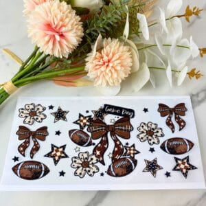 Game Day Football | 16 oz UV DTF Wrap