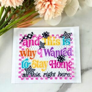 Stay Home | 4" UV DTF Decal